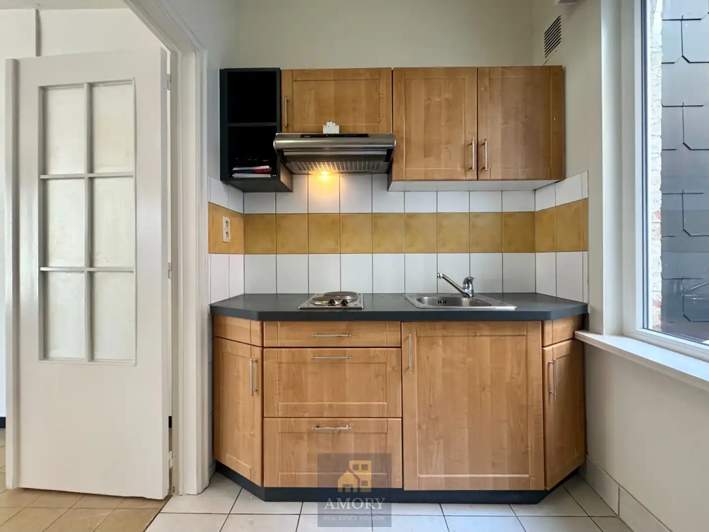 Lichtrijke, gelijkvloerse studio te St. Amandsberg foto 4