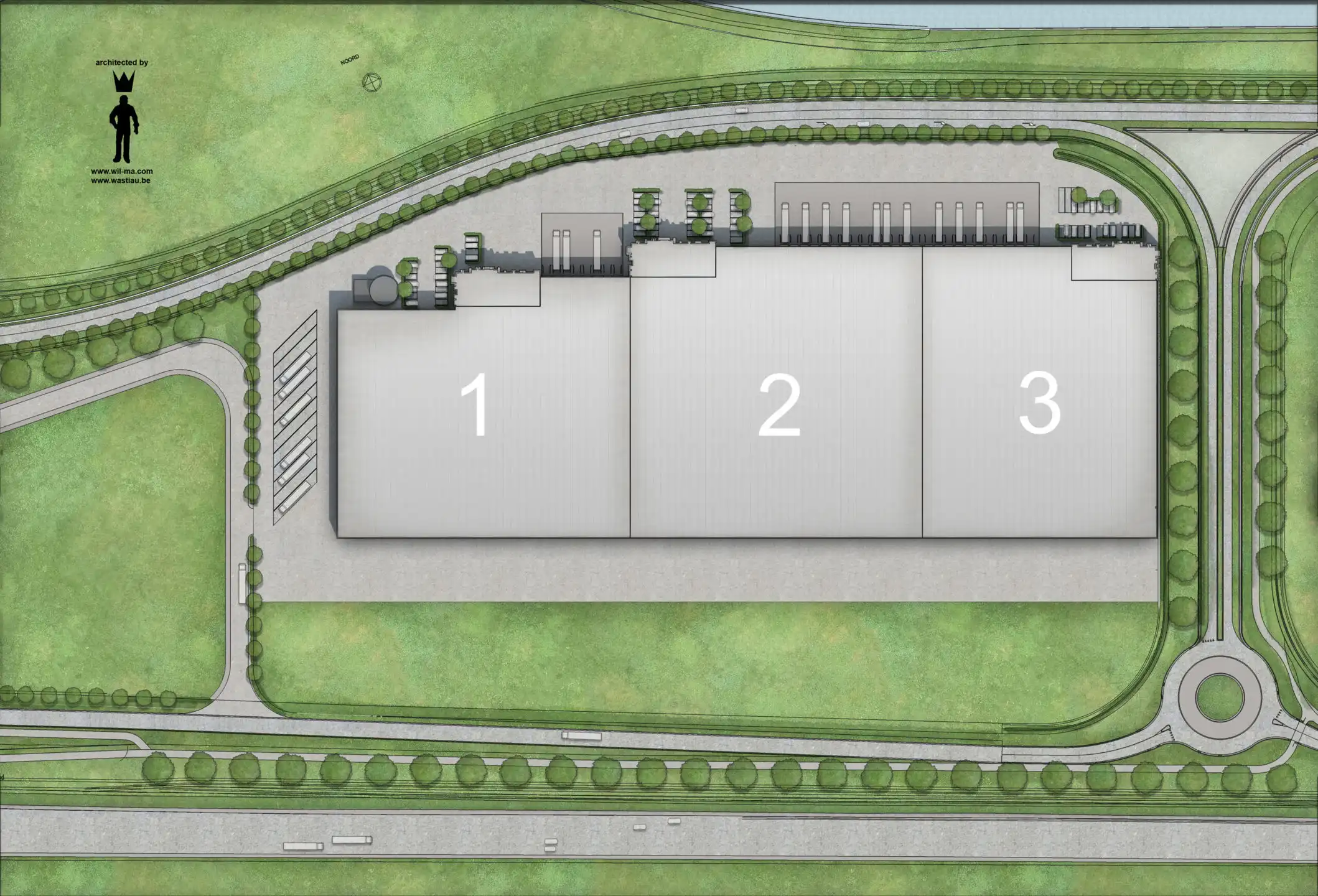 Magazijn met mezzanine aan het klaverblad van Zwijnaarde foto 5