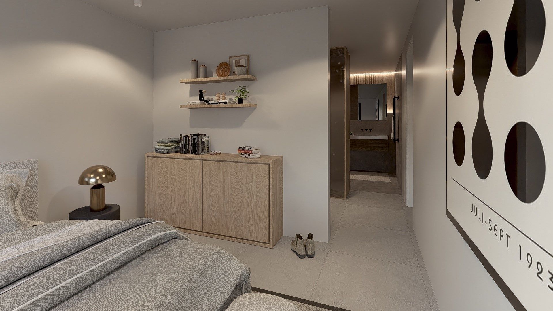Comfortabel gelijkvloersappartement met 1 slaapkamer + dressing en ruime privé tuin foto 8