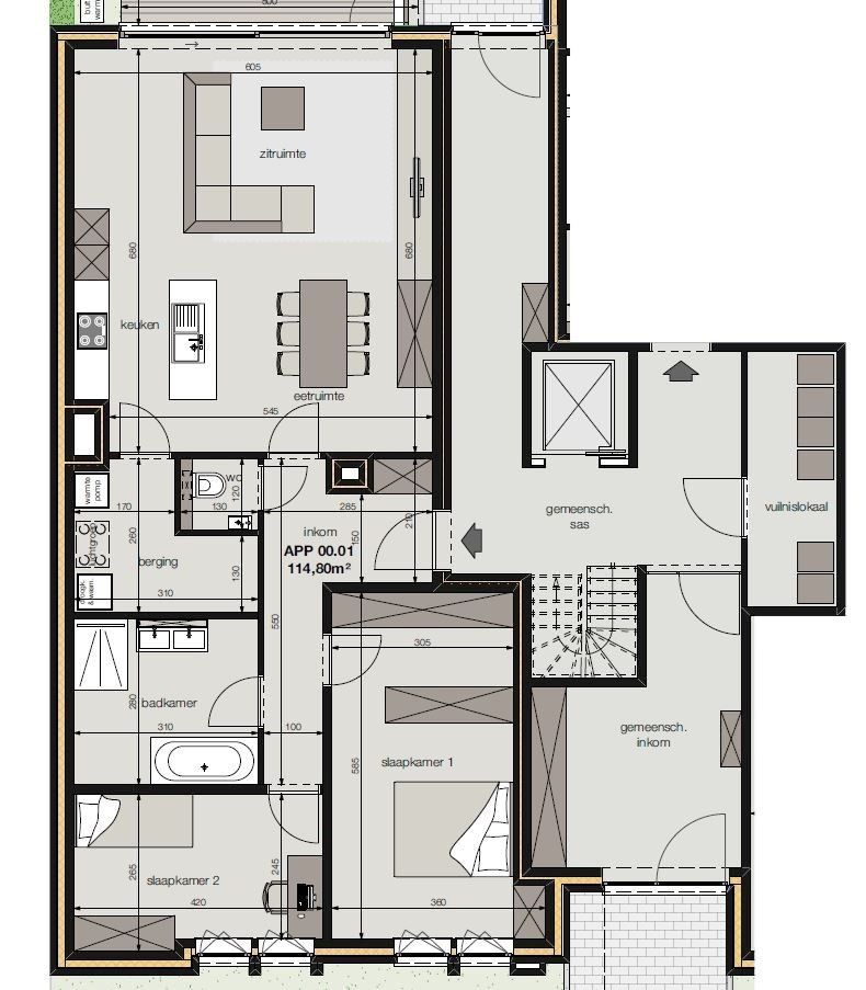 Gelijkvloers appartement met tuin in Residentie 'De Verdronken Weide' foto 8