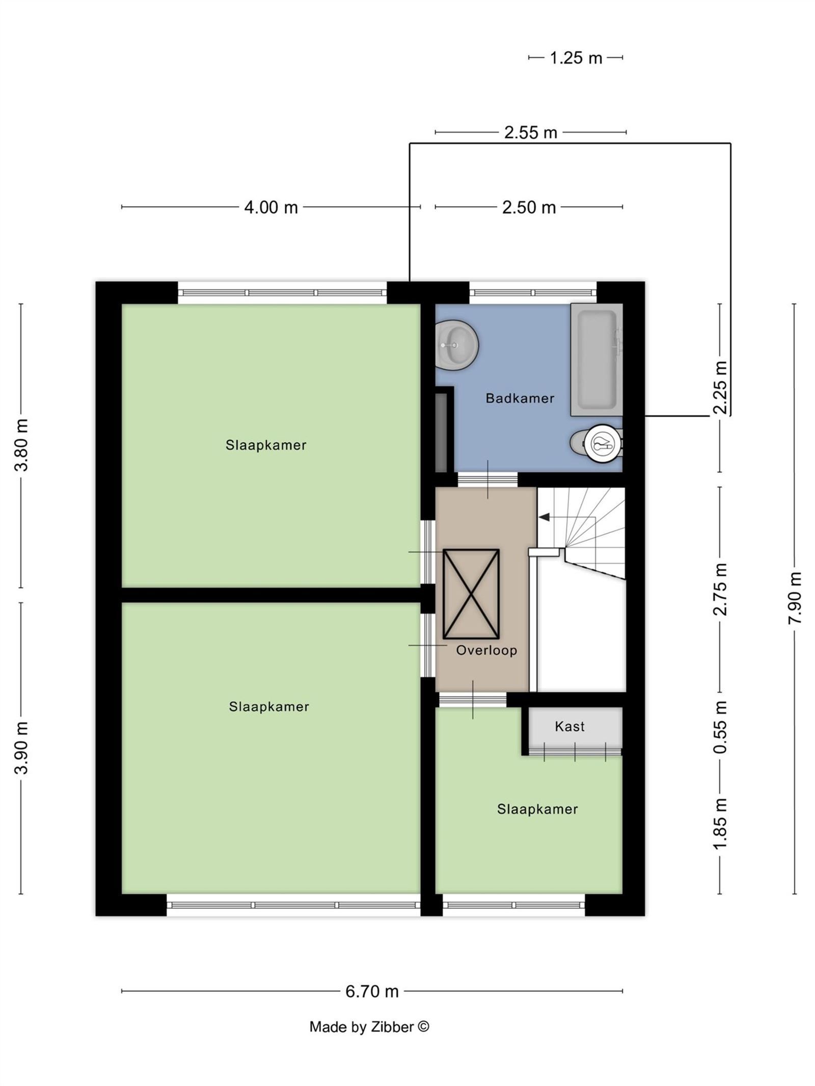 Ruime en zeer goed onderhouden 3-gevelwoning (EPC C) met garage foto 12