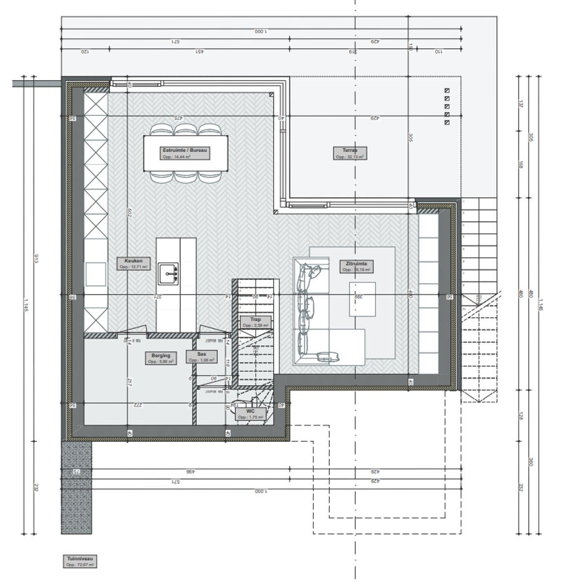Lot 46 - Open bebouwing met 4 slaapkamers en 2 badkamers foto 3