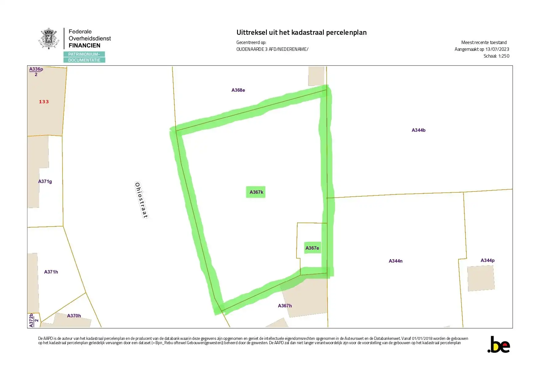 Grond (464 m²) te koop in Nederename - Oudenaarde foto 2