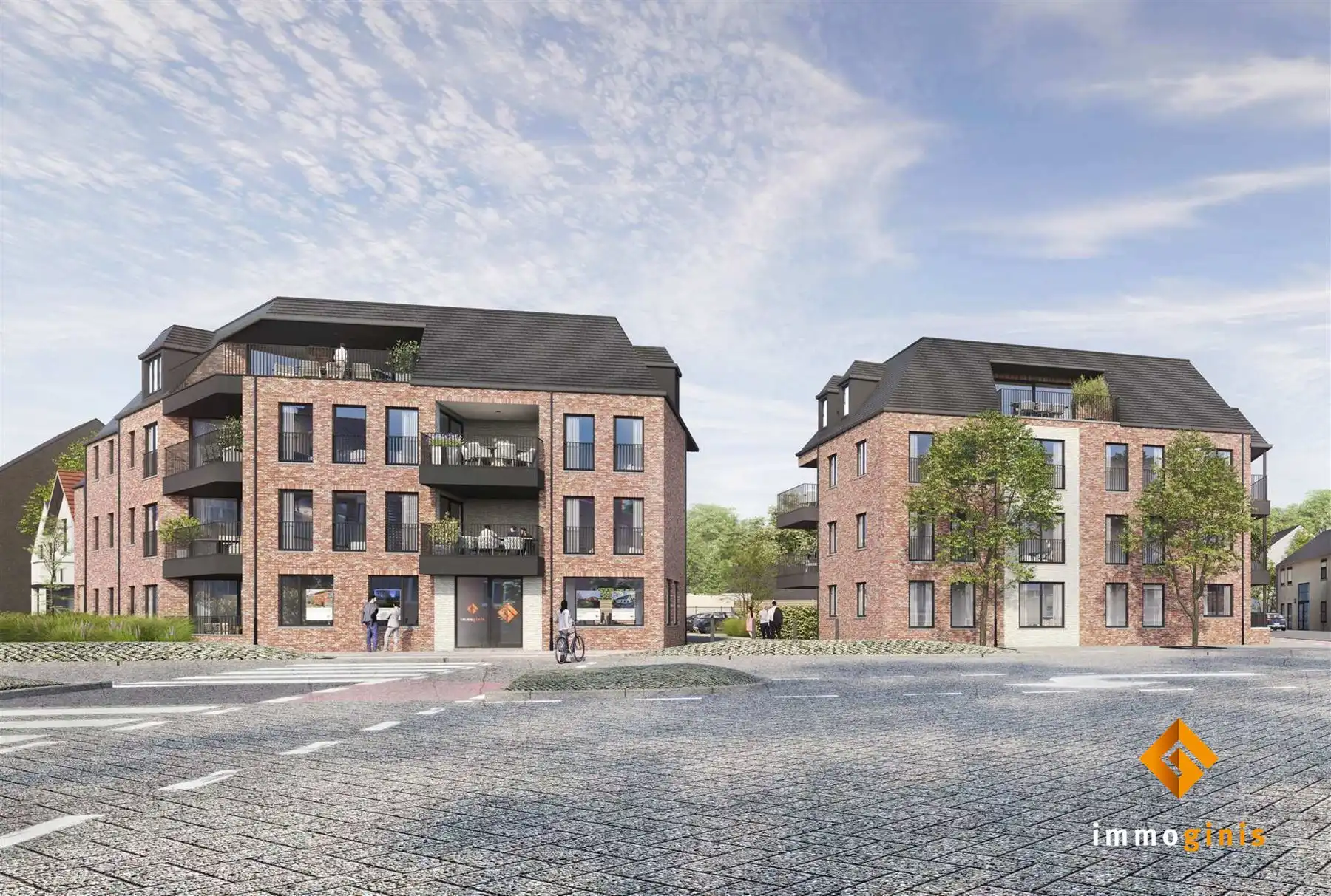 OPEN WERF! Aangepast voor mindervaliden/ouderen: appartement tweede verdieping met 2 slaapkamers en gezellig, overdekt terras.  foto 3