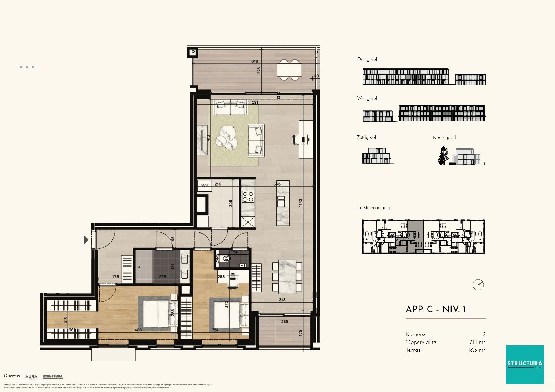Nieuwbouwappartement van ± 120m² foto 3