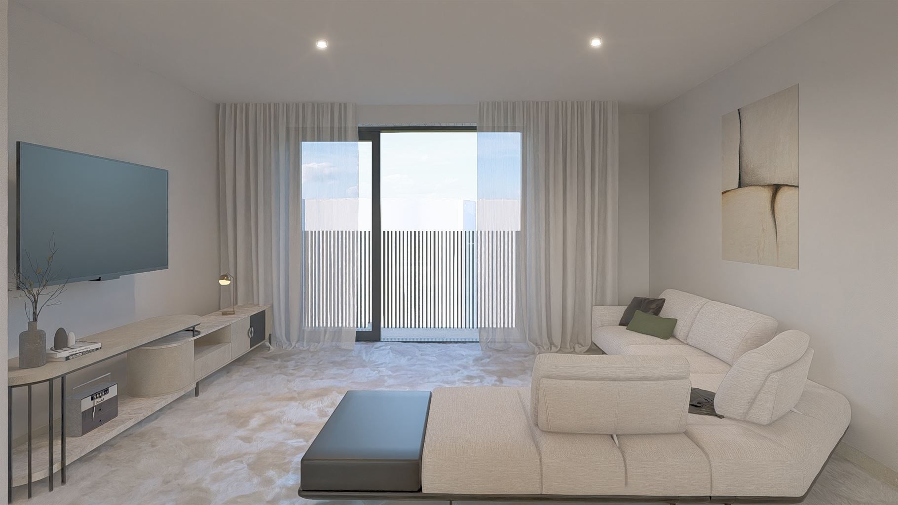 Uitzonderlijk ruim duplex appartement, voorzien van 2 (+1) slaapkamers gelegen op de tweede en derde verdieping met 3 terrassen en ondergrondse parkeerplaats in hartje Maaseik.  foto 7