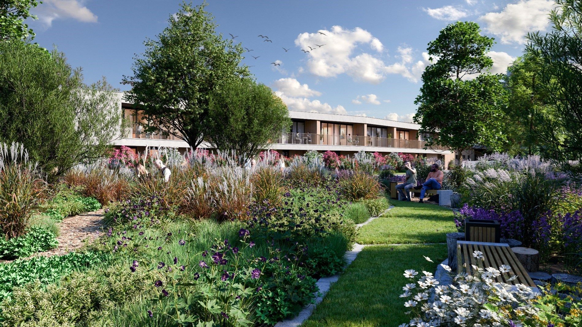 GLV APPARTEMENT met terras en tuin, 66m², 1 slaapkamer - Res. Rongese-Park foto 2