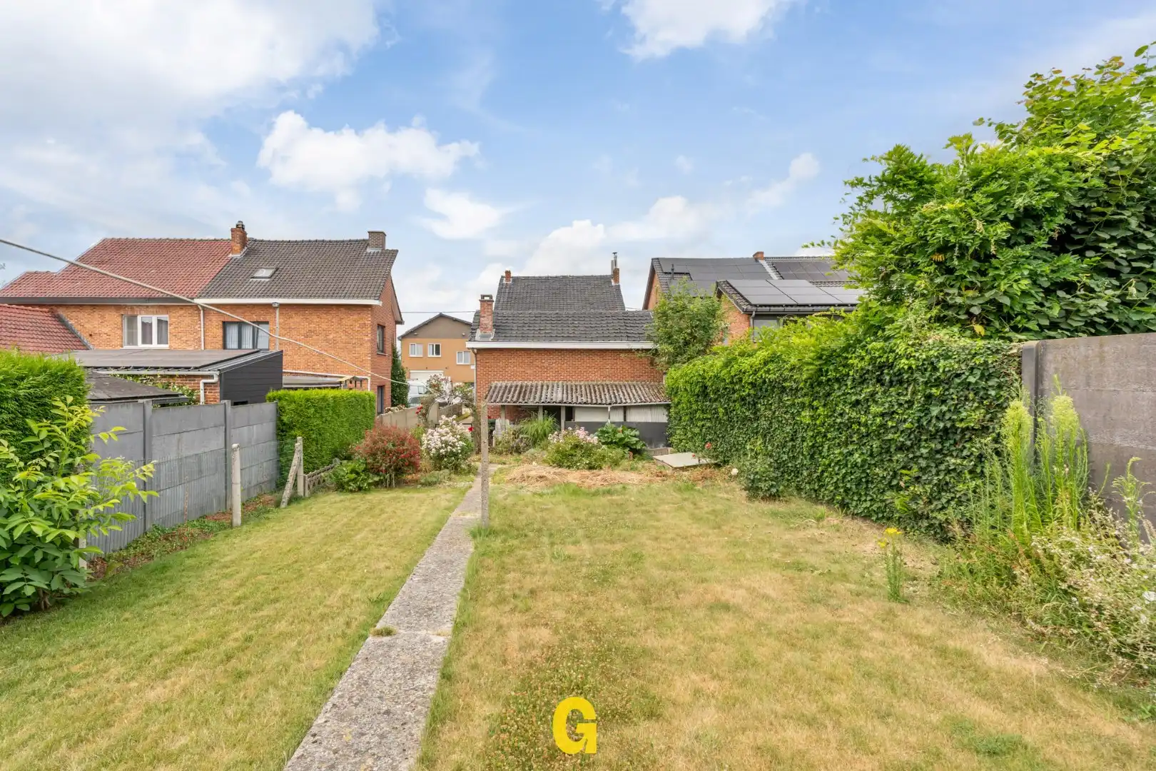Halfopen te renoveren woning met tuin op 5a95ca, met achteraan toegang via de Wijnlaan foto 3