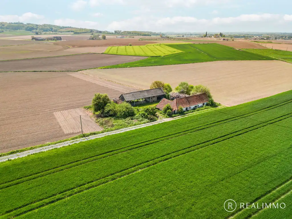 Uniek gelegen fermette met 360° uitzicht in Celles (Molenbaix), met bouwvergunning ! foto 2
