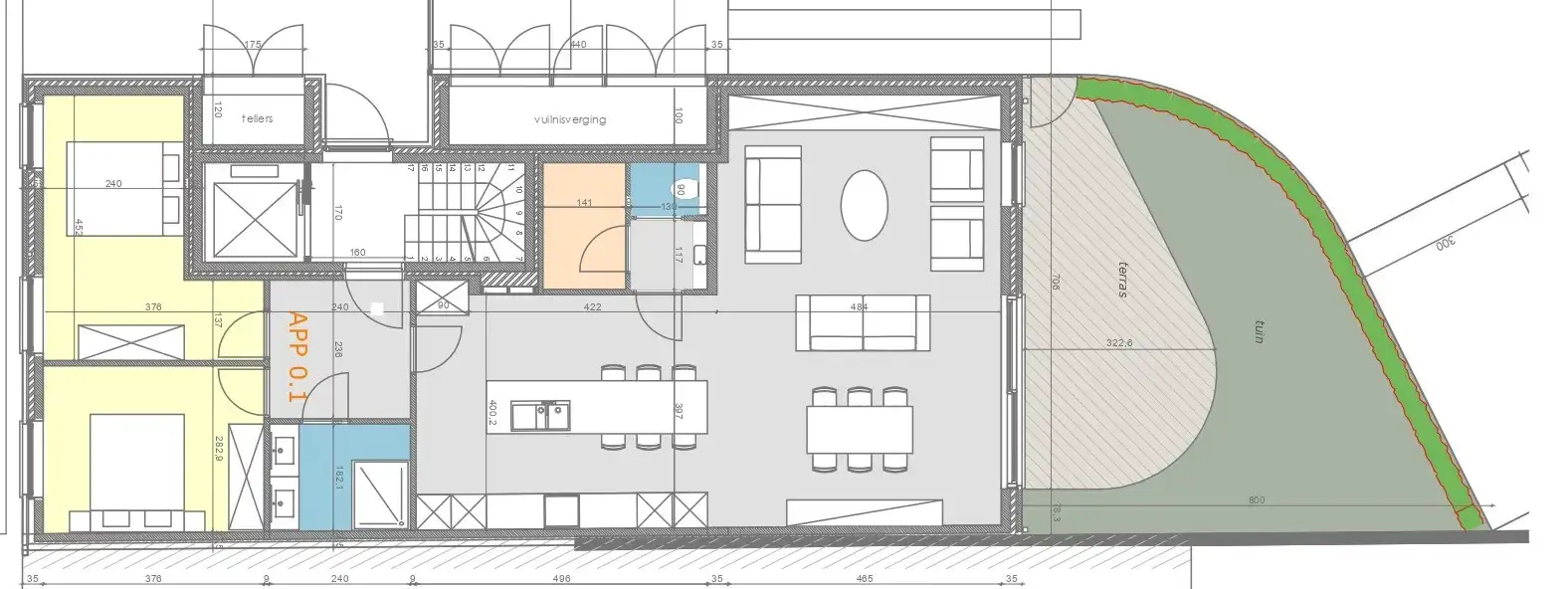 Nieuwbouw gelijkvloers appartement van 113 m² + terrassen foto 8