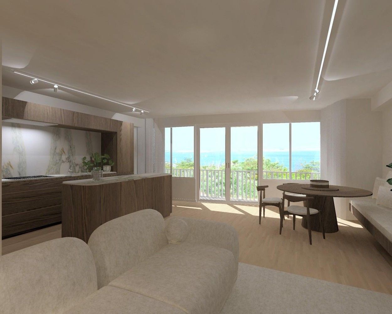 Gerenoveerd 2-slaapkamerappartement met zeezicht en zonnig terras te Oostende! foto {{pictureIndex}}