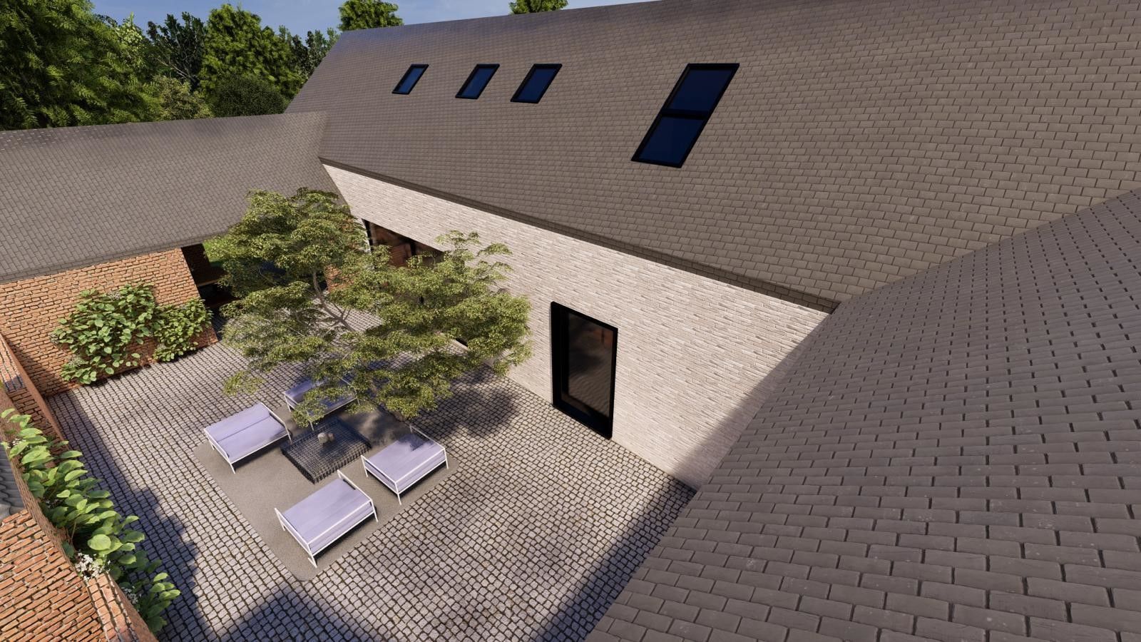 NIEUWBOUW CASCO RIANTE VILLA IN CENTRUM VAN BEVERST OP 35A55CA. foto 17