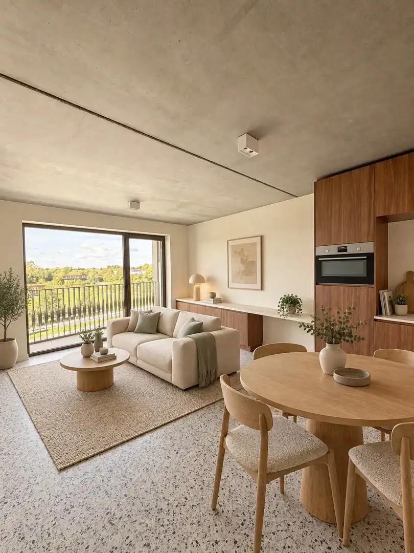 Nieuwbouwstudio met terrassen aan de Leie foto {{pictureIndex}}