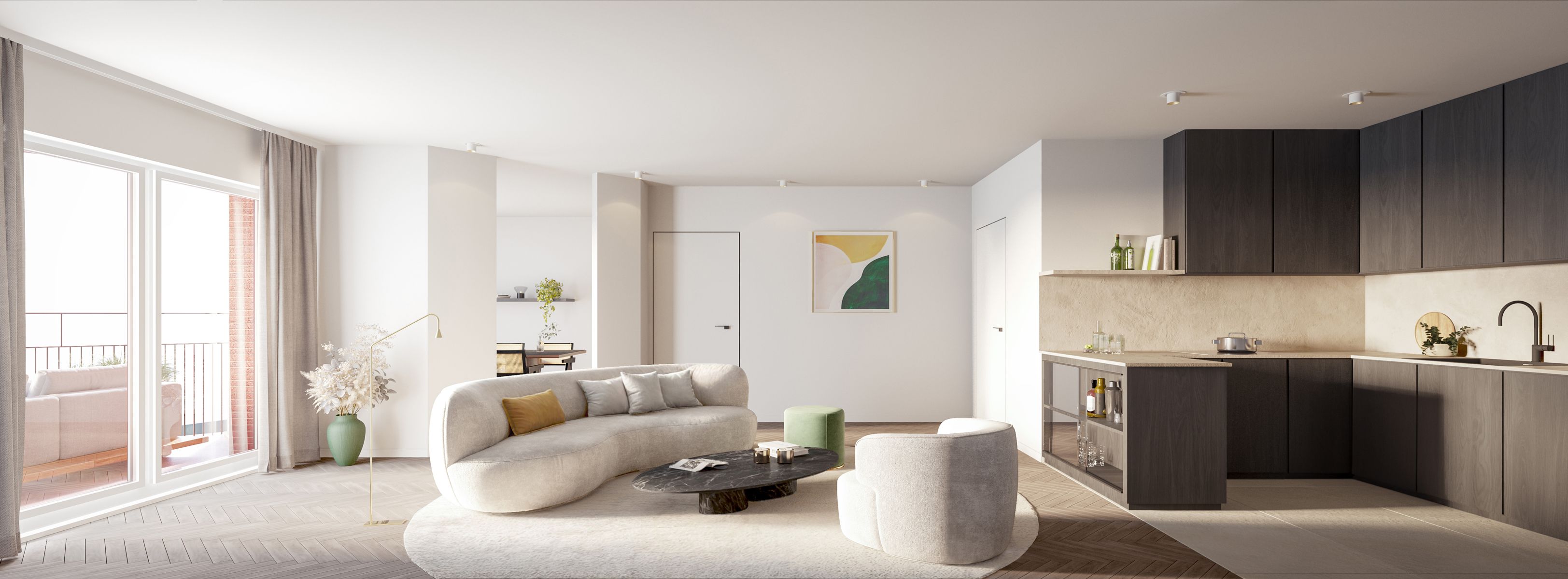 Nieuwbouwappartement met zonnig terras foto 3