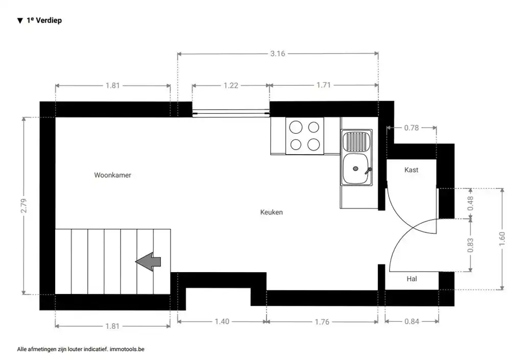 Compact duplexappartement vlakbij Groen kwartier foto 5