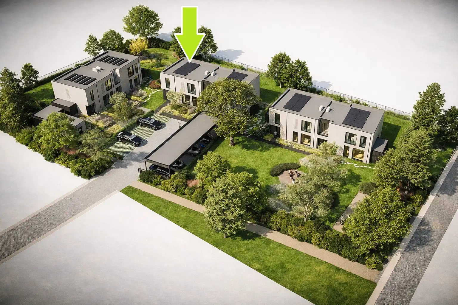 Nieuwbouwwoning op een afgesloten domein foto 3