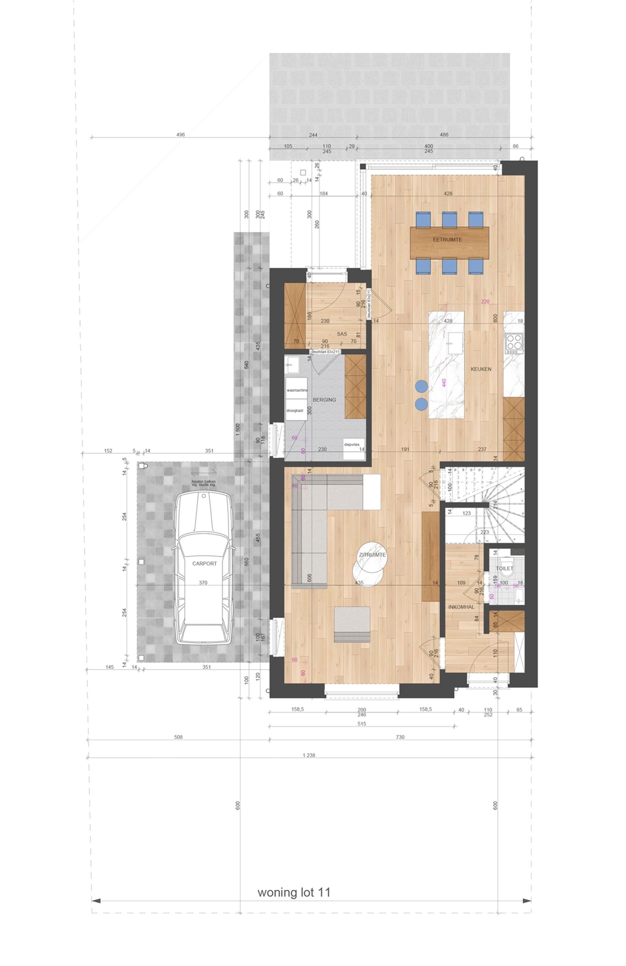 NIEUWBOUWWONING MET 3 SLAAPKAMERS UITERST CENTRAAL DOCH RUSTIG GELEGEN TE ZONHOVEN foto 13