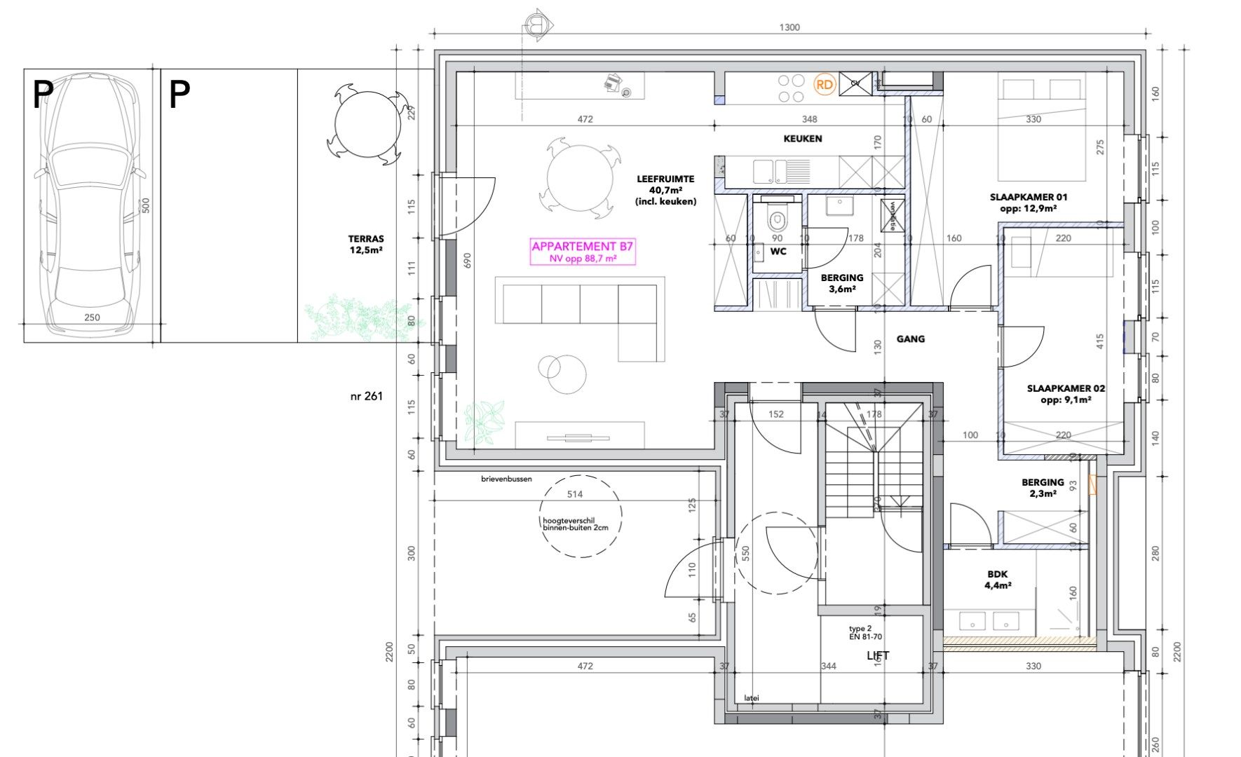 Modern appartement te Kessel-Lo foto 16