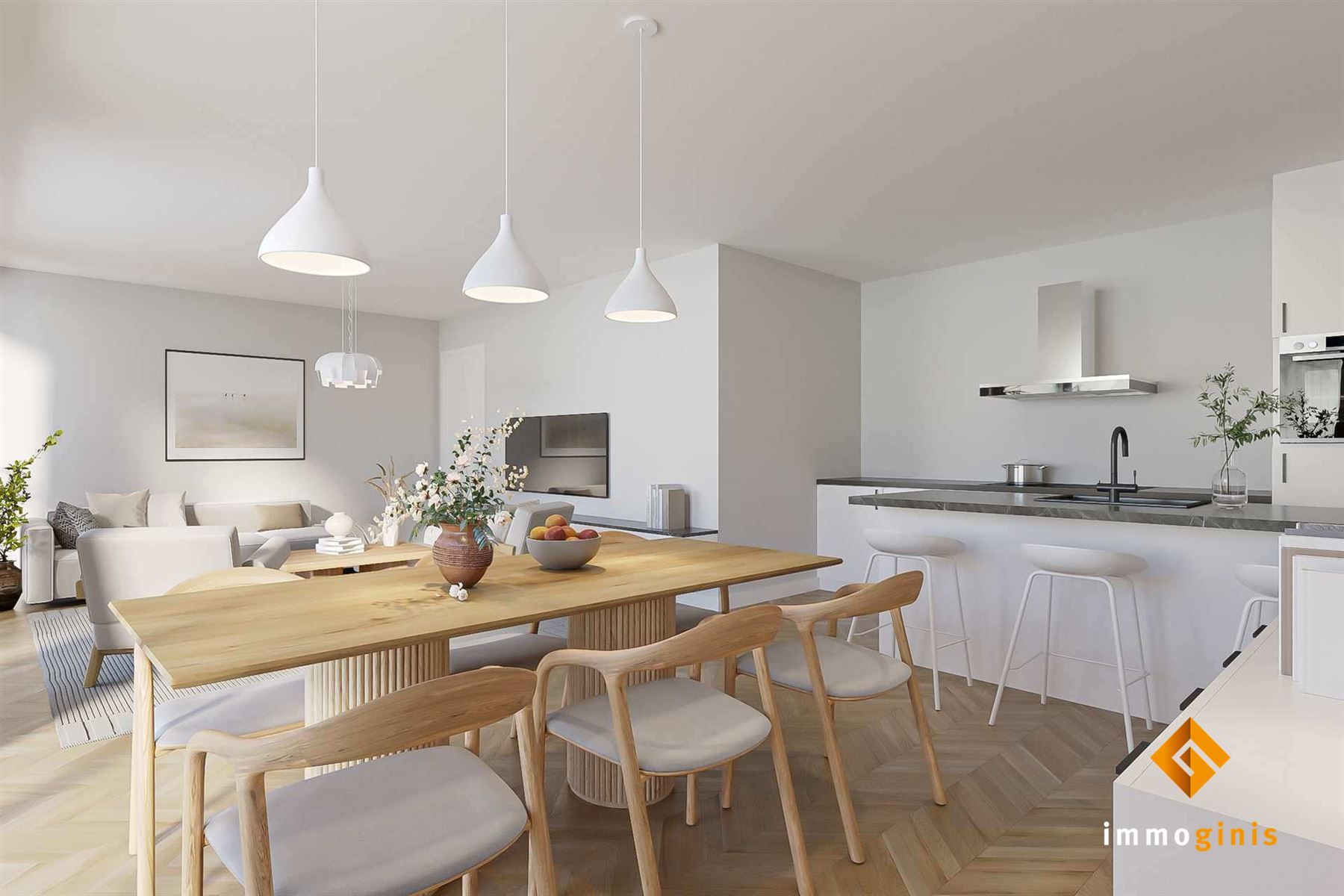 Appartement (tweede verdieping) met 2 slaapkamers en ruim overdekt terras. foto 5