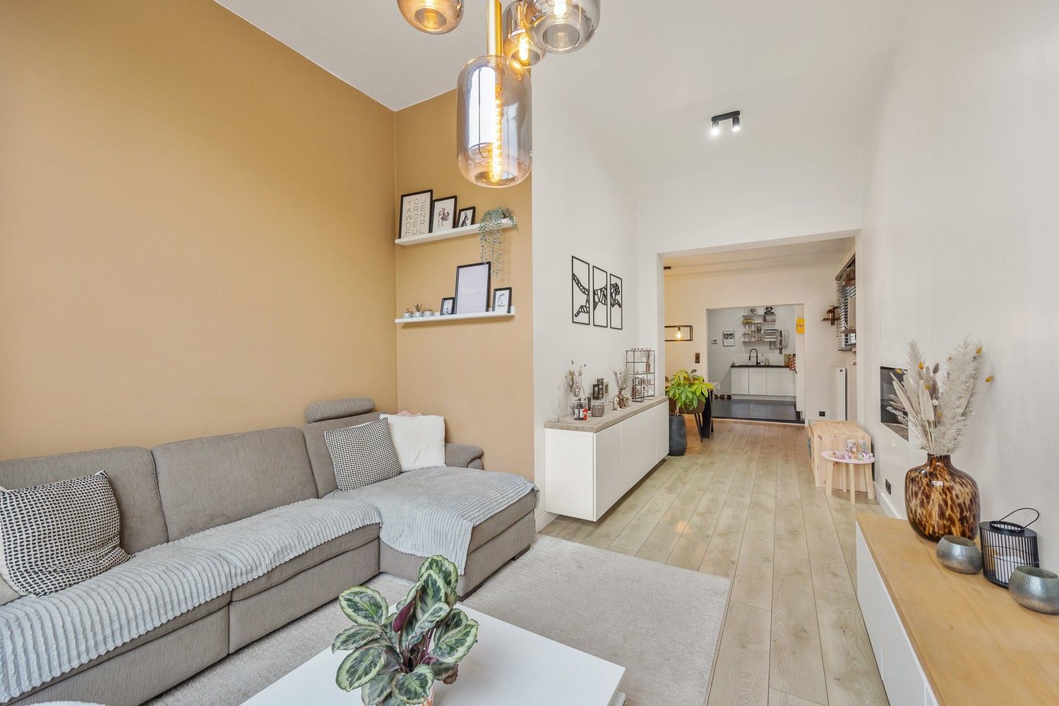 Instapklare, volledig gerenoveerde woning met hoge plafonds en zonnige tuin (±100m²) in hartje Hemiksem foto 4