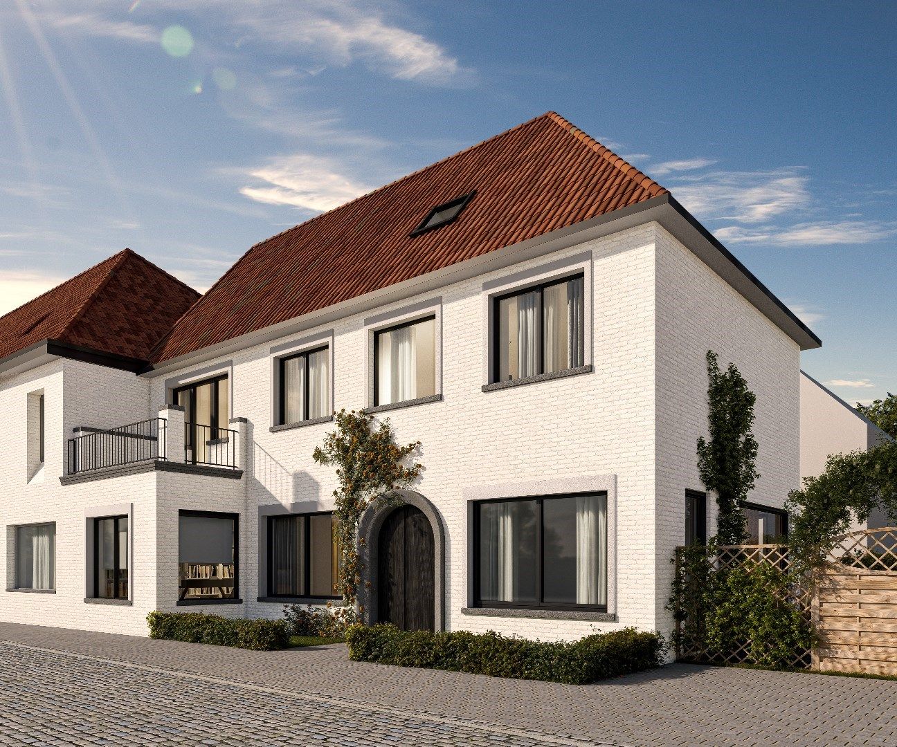 Gerenoveerde casco pastoriewoning voorzien van technieken gelegen in het pittoreske dorp van Lapscheure foto {{pictureIndex}}