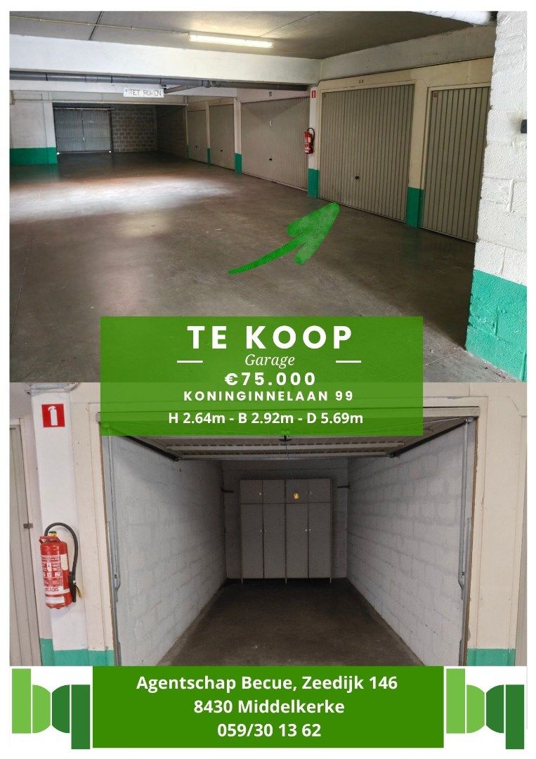 Garage te koop Koninginnelaan 99 - - 8430 Middelkerke