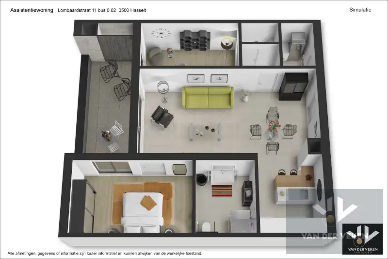 RECENT 2-SLPK SERVICEFLAT IN HET HART VAN HASSELT MET GUNSTIG RENDEMENT foto 23