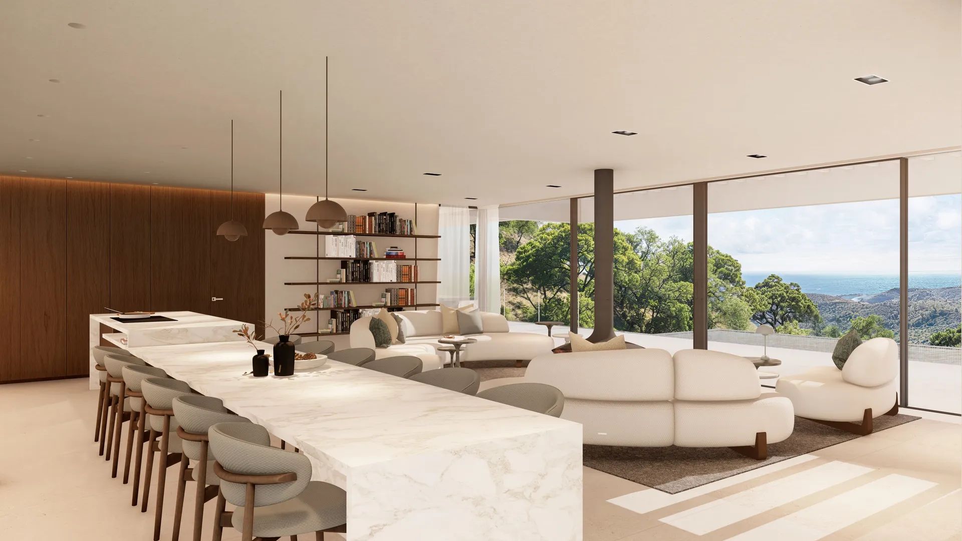 Adembenemende designvilla in Montemayor met panoramisch zeezicht en ongeëvenaarde luxe foto 3