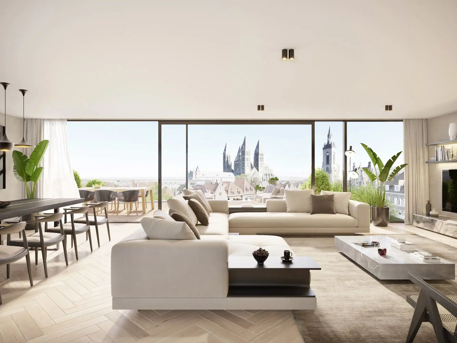 Luxe-app. met zuidgerichte terrassen, pal in het centrum! foto 2