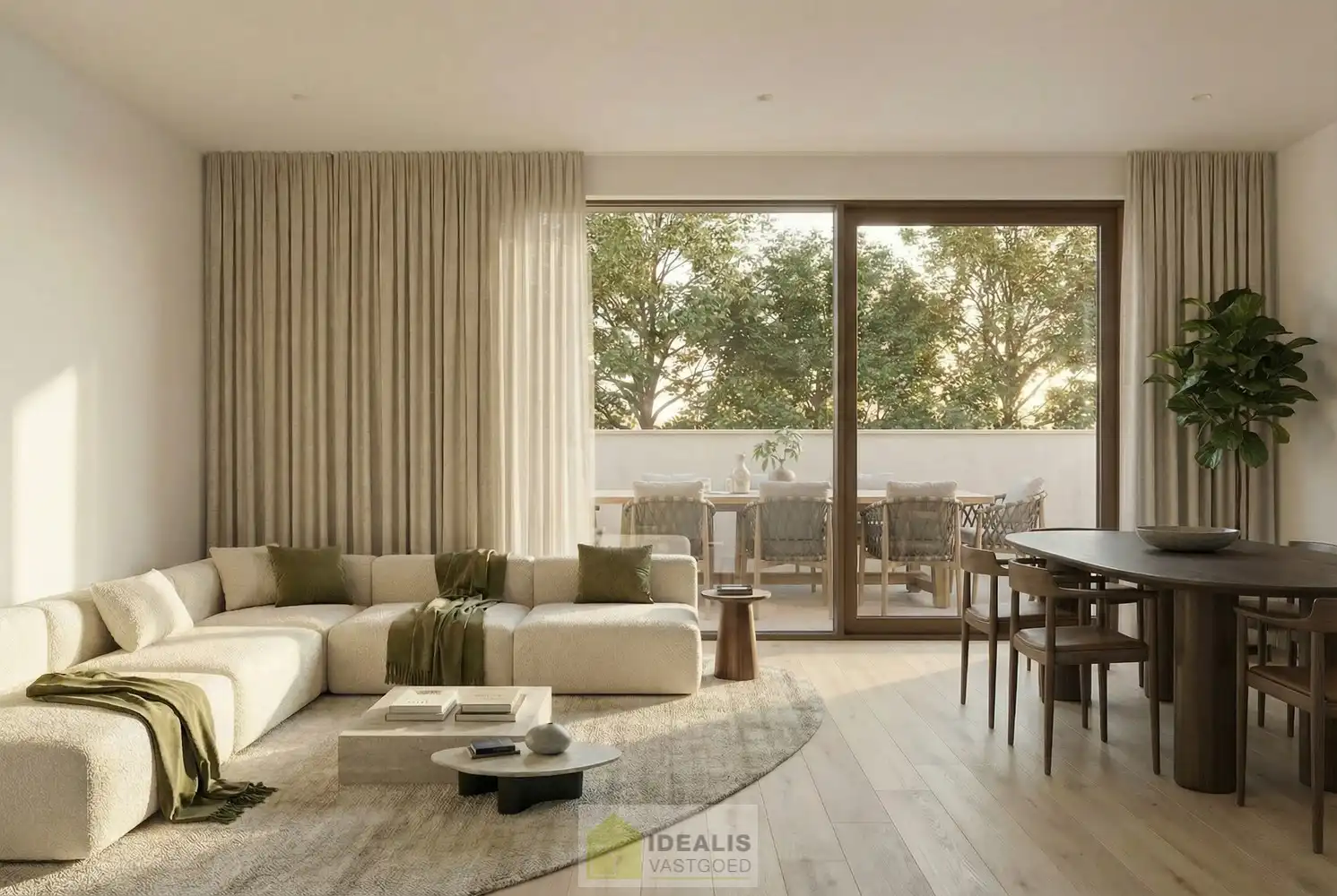 Krachtig breed appartement met 1 slaapkamer foto 16