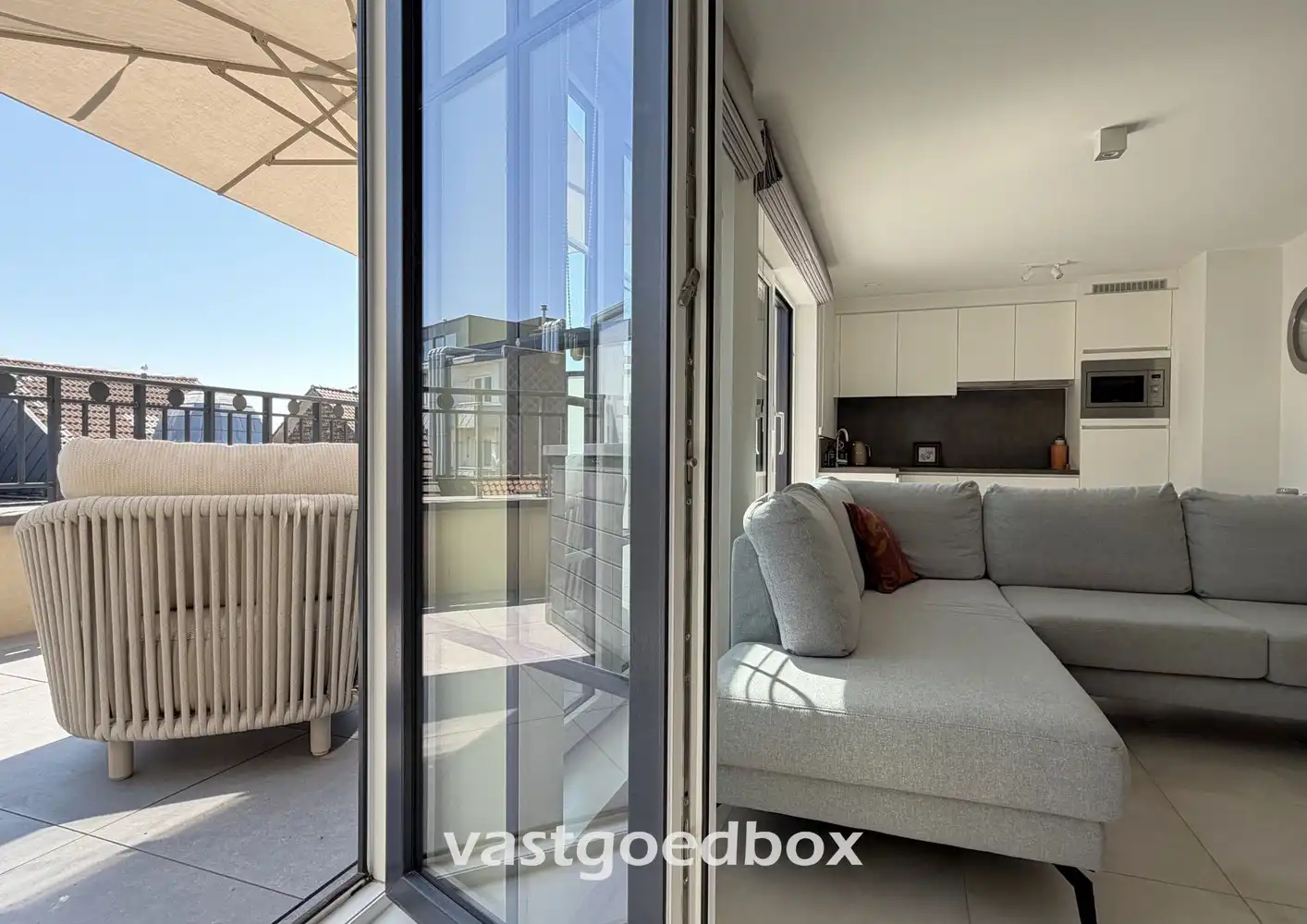 Unieke penthouse studio met 2 grote terrassen, centrum Oostende foto 5