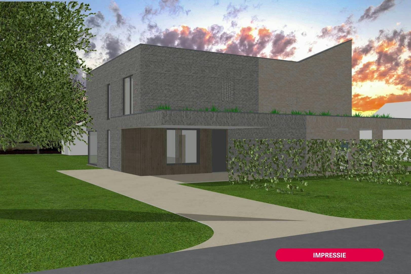 Bouwgrond (1.297m²) te koop voor halfopen bebouwing te Sijsele (Damme) foto {{pictureIndex}}