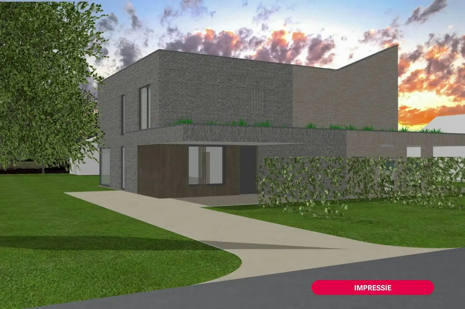 Bouwgrond (1.297m²) te koop voor halfopen bebouwing te Sijsele (Damme) foto 2