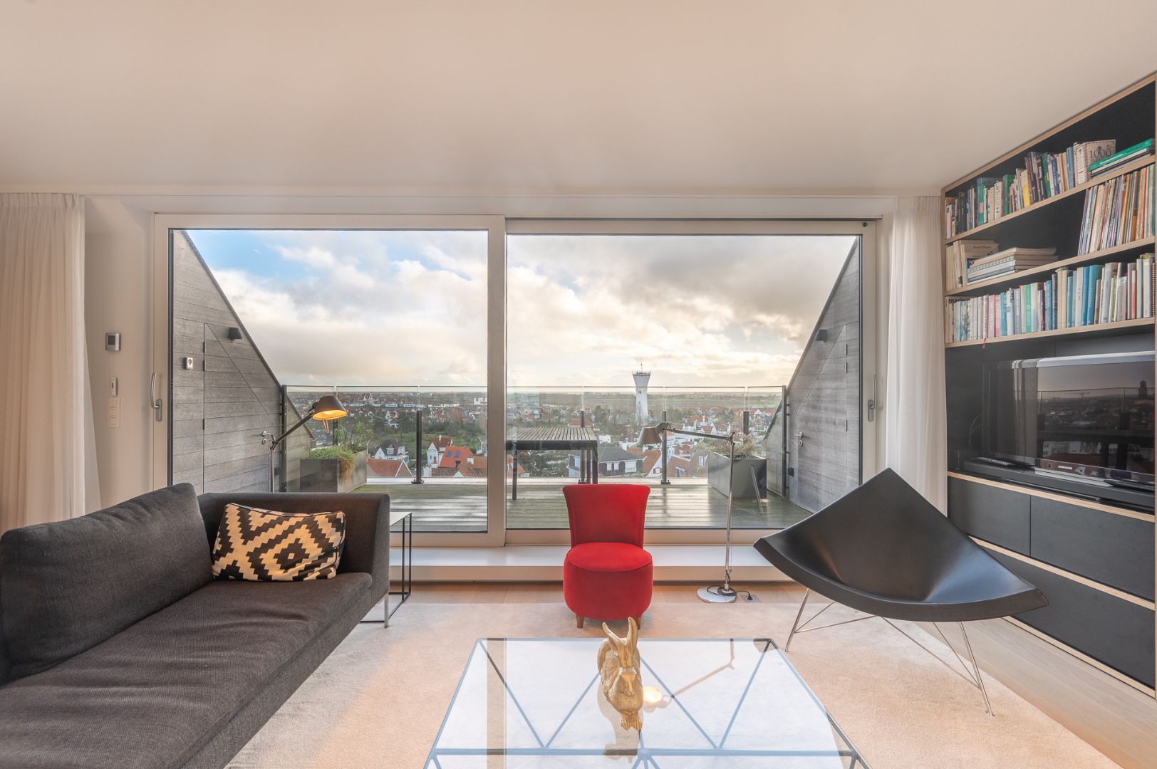 Luxueuze duplex penthouse met zeezicht en panoramisch zicht op de polders foto 15