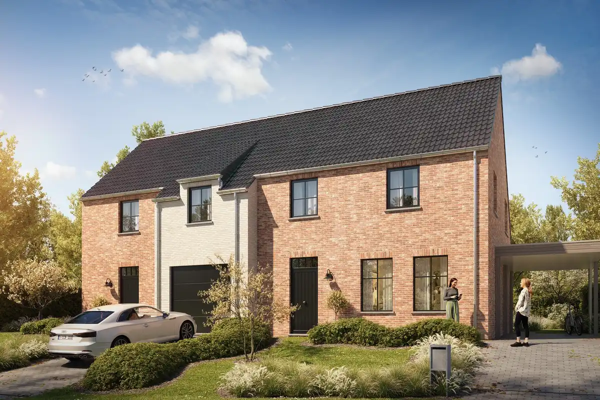 Twee halfopen nieuwbouwwoningen te Lierde foto {{pictureIndex}}