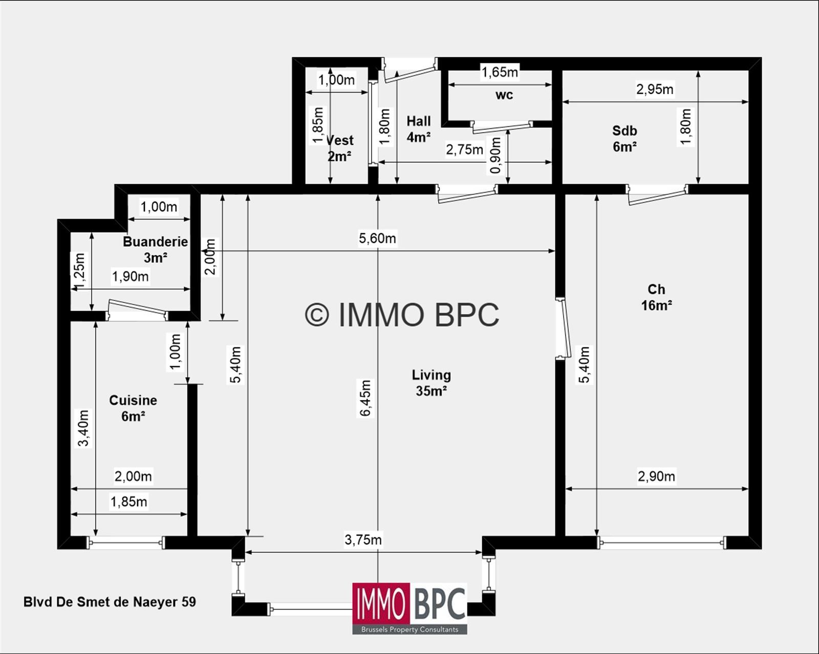 MODERN APPARTEMENT IN HARTJE JETTE – TOPLIGGING NABIJ PLACE MIRROR foto 4