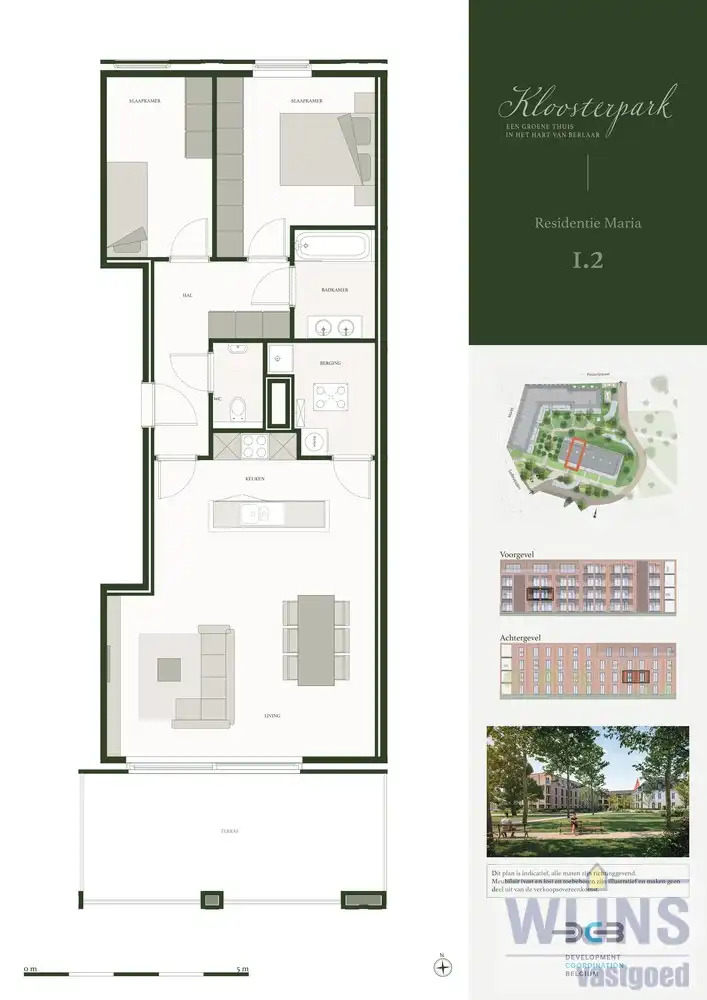 Residentie Maria | 2 SLKS | 91 m² | terras 19 m² foto {{pictureIndex}}