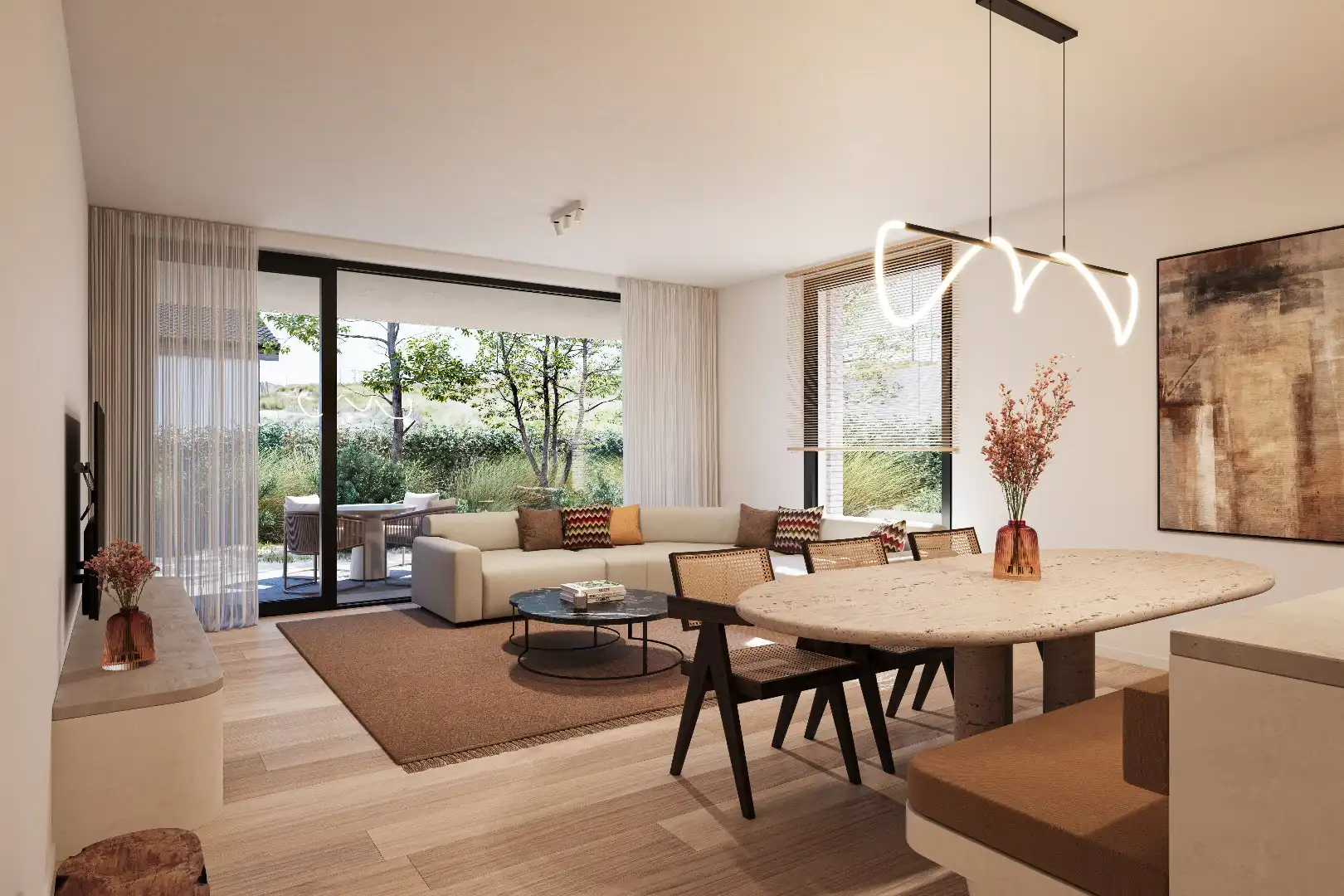 Exclusief nieuwbouwappartement met strakke afwerking en royaal, zonnig terras! foto {{pictureIndex}}