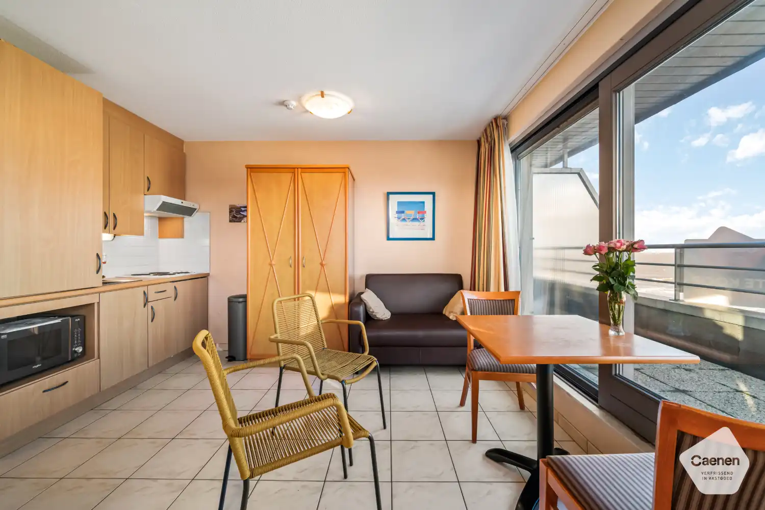 Lichtrijke studio met een prachtig uitzicht op zowel de zee als het hinterland foto 9