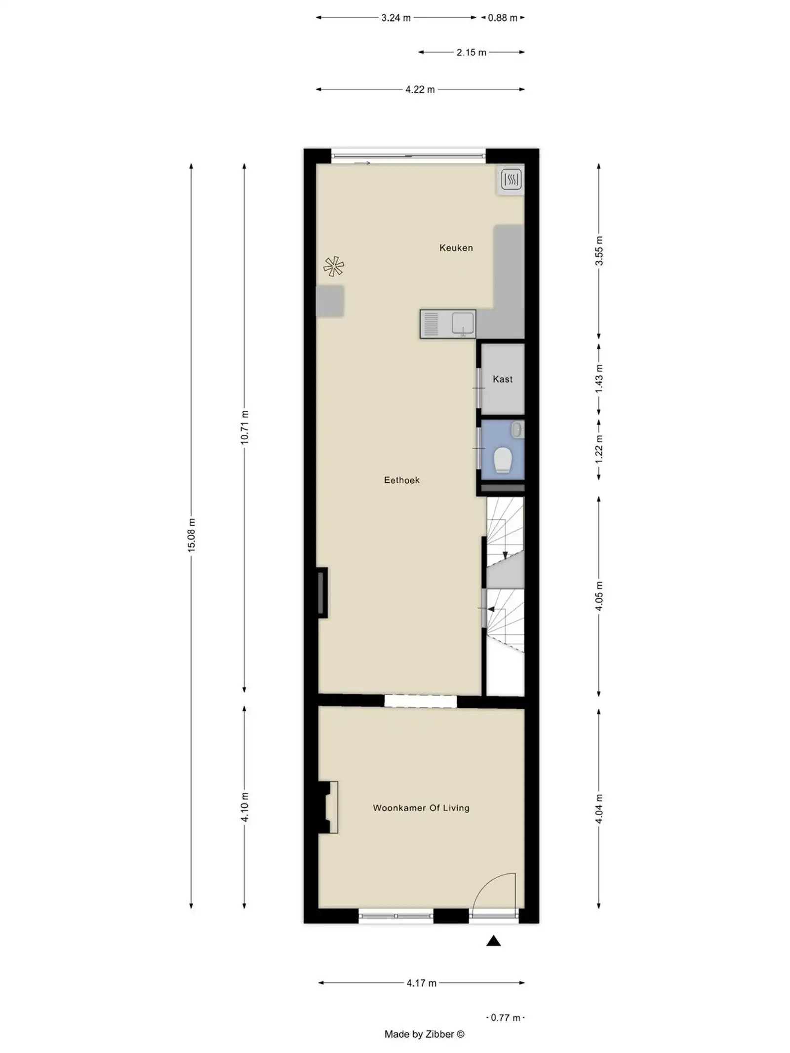 Gerenoveerde woning (label B) met 2 slaapkamers (mogelijkheid tot 3) te Lembeek foto 3