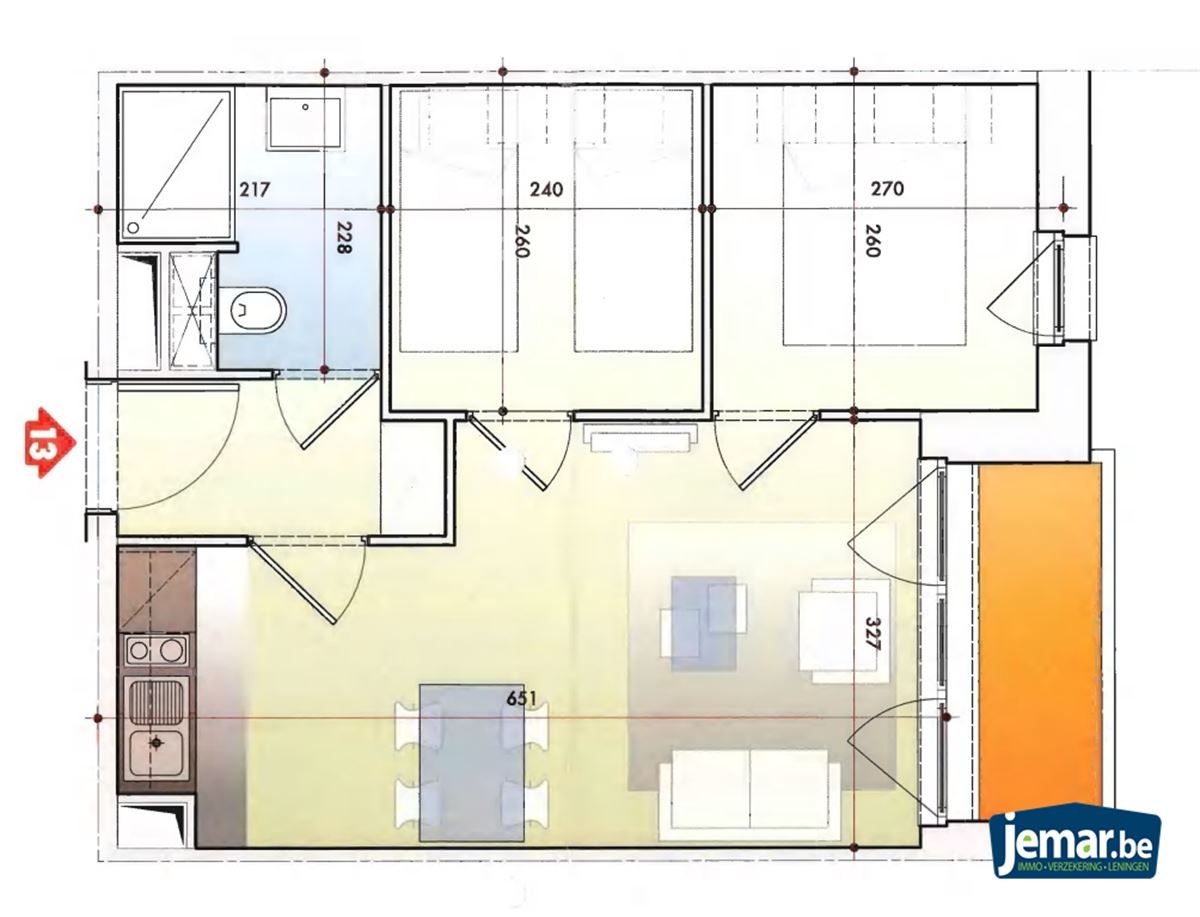 Modern appartement met 2 slaapkamers, terras en schitterend zicht over de haven van Boulogne-sur-Mer foto 7