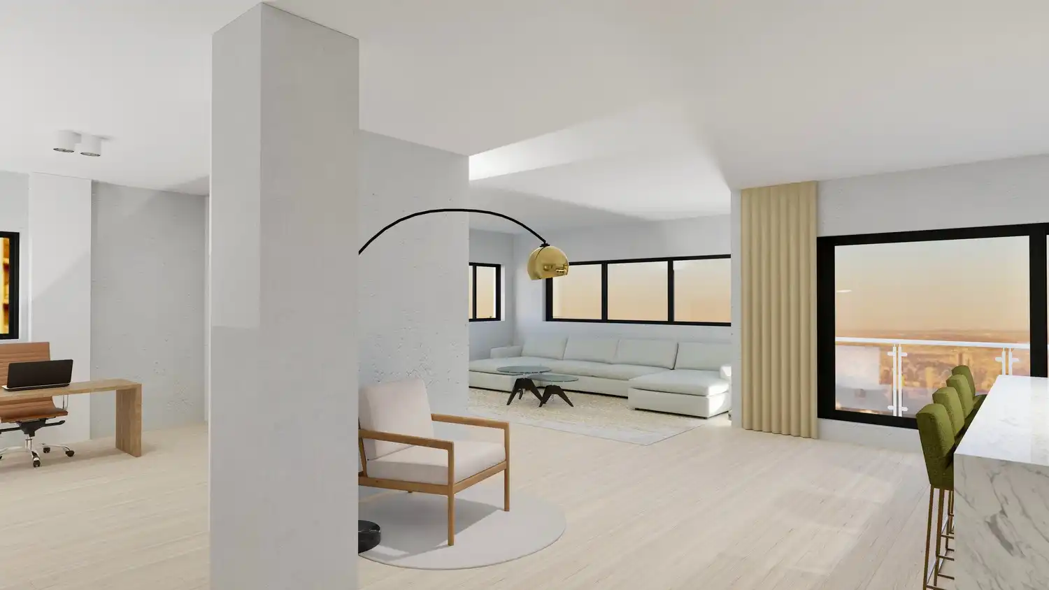 Compleet gerenoveerd appartement van 206 m² met 3 slaapkamers en 2 badkamers, gelegen aan de stadsrand van Hasselt foto 2