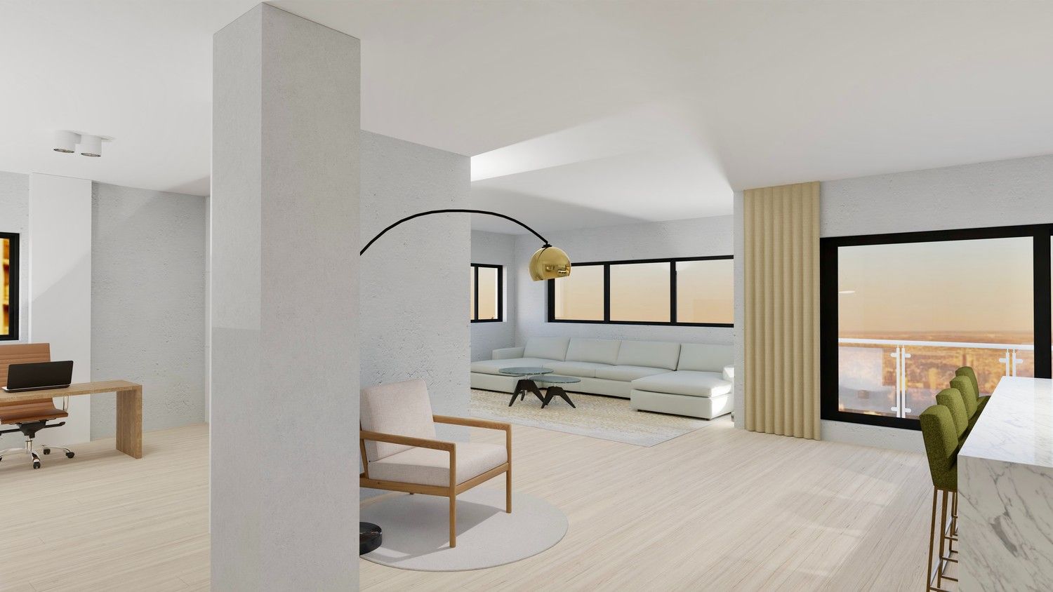 Compleet gerenoveerd appartement van 206 m² met 3 slaapkamers en 2 badkamers, gelegen aan de stadsrand van Hasselt foto 2