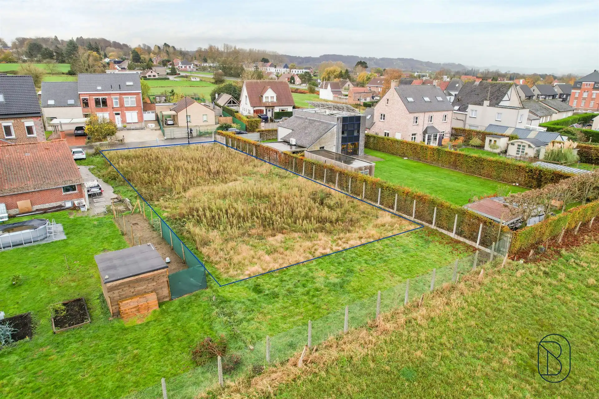 Bouwgrond te koop – 867 m² in rustige straat te Ronse foto 3