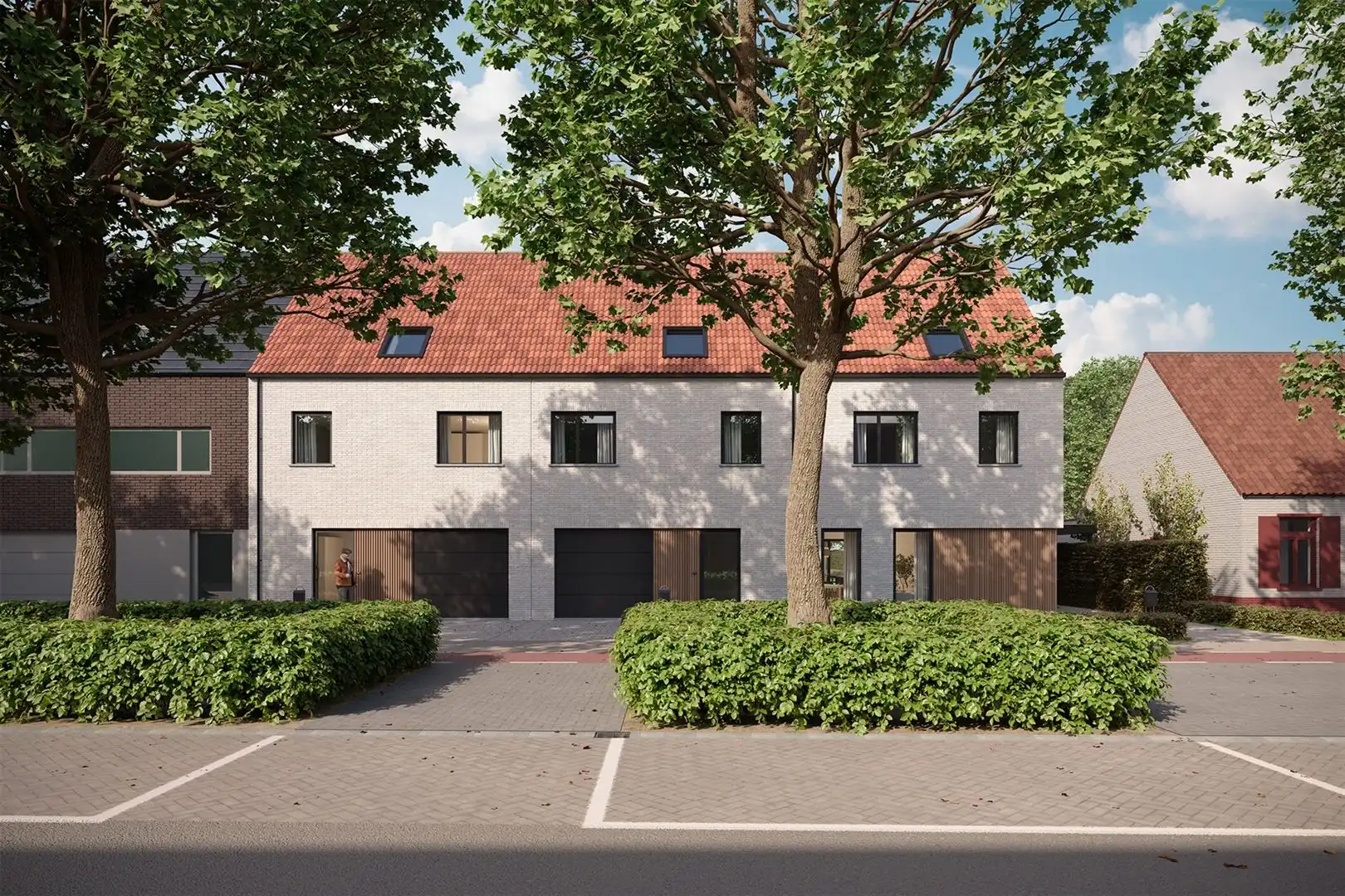 Landelijke nieuwbouwwoningen in hartje Schoten foto {{pictureIndex}}