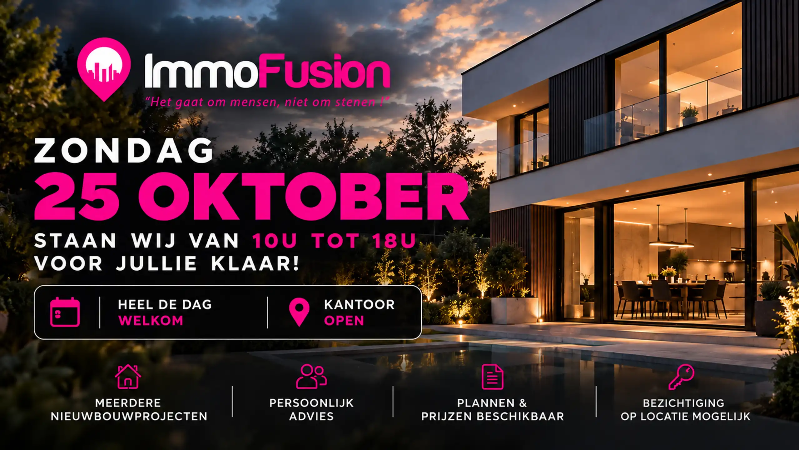 25/10 open van 10u tot 18u voor alle nieuwbouw. Kom langs! foto {{pictureIndex}}