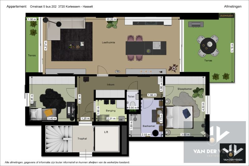 Hoogwaardig afgewerkt, rustig en centraal gelegen nieuwbouwappartement met 2 terrassen en garage in het gezellige Kortessem foto 20