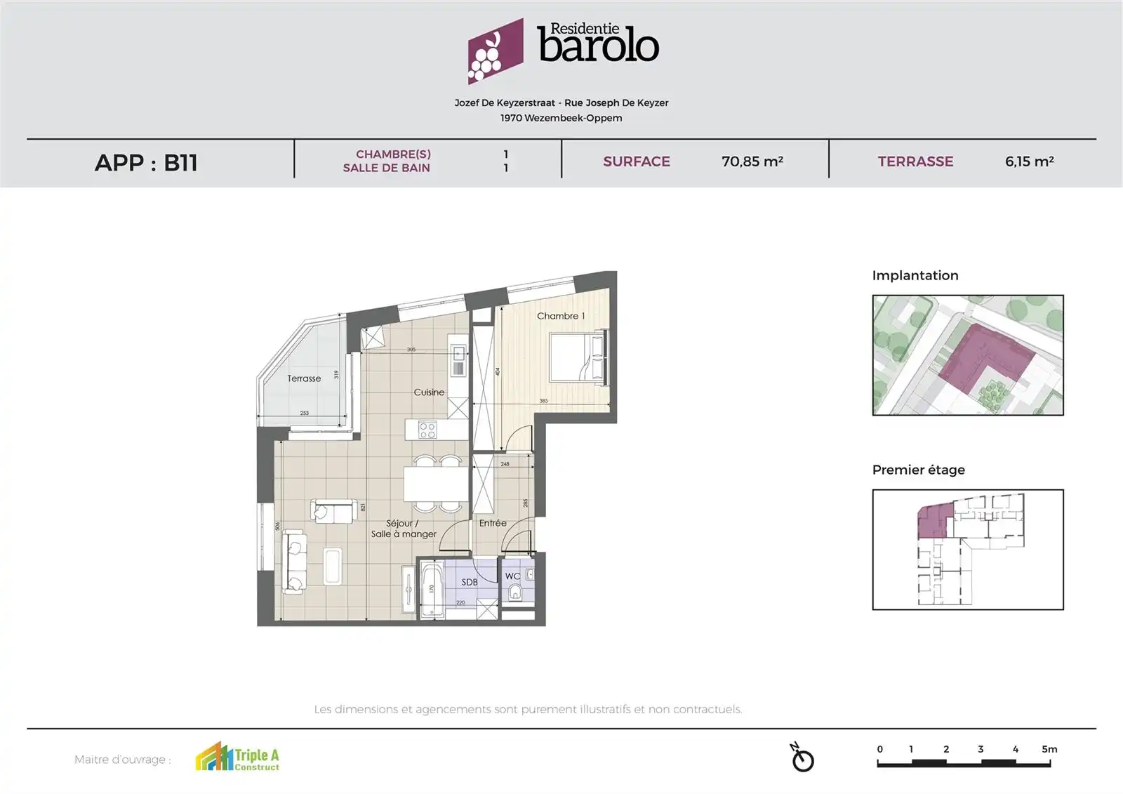 Ruim nieuwbouwappartement gelegen op de eerste verdieping met zuidgericht terras.  foto 4