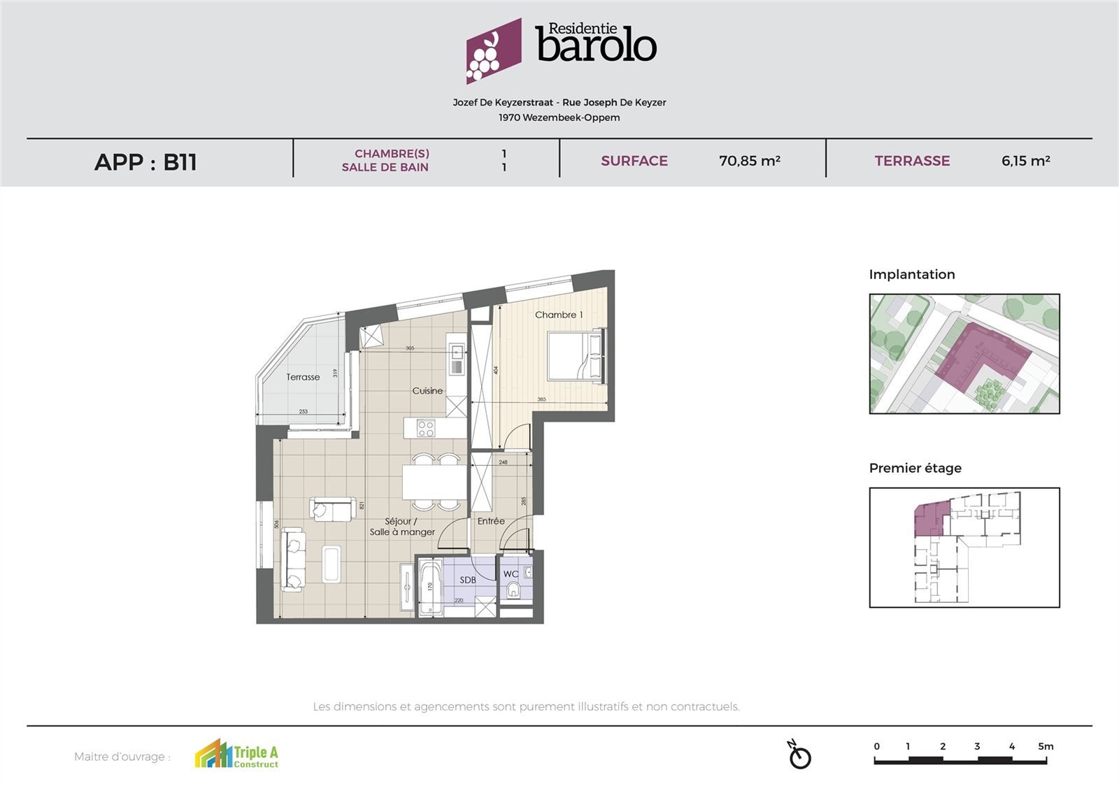 Ruim nieuwbouwappartement gelegen op de eerste verdieping met zuidgericht terras.  foto 4
