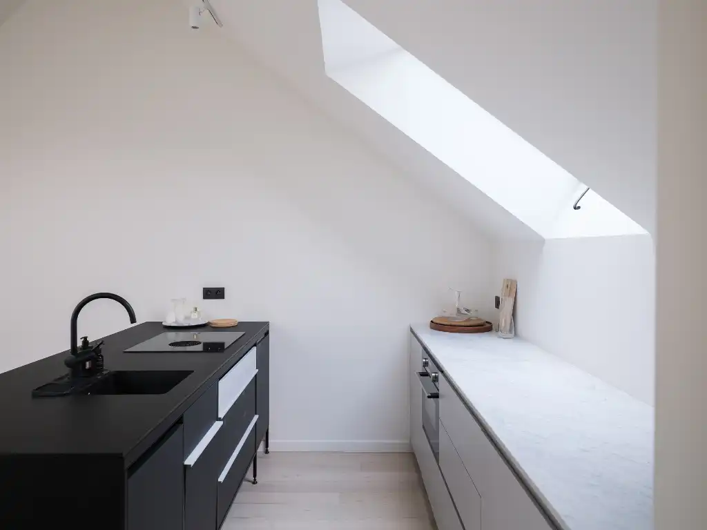 Duplexappartement met twee terrassen naar ontwerp van Marie-Josée Van Hee. foto 7